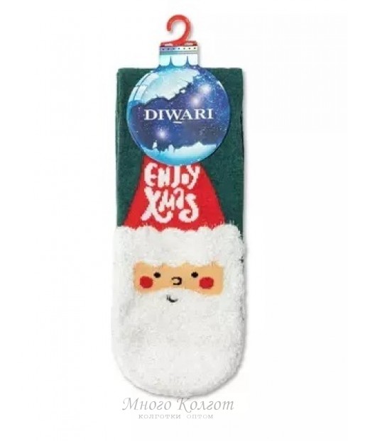 Diwari новогодние носки с пушистой нитью «Enjoy Xmas»